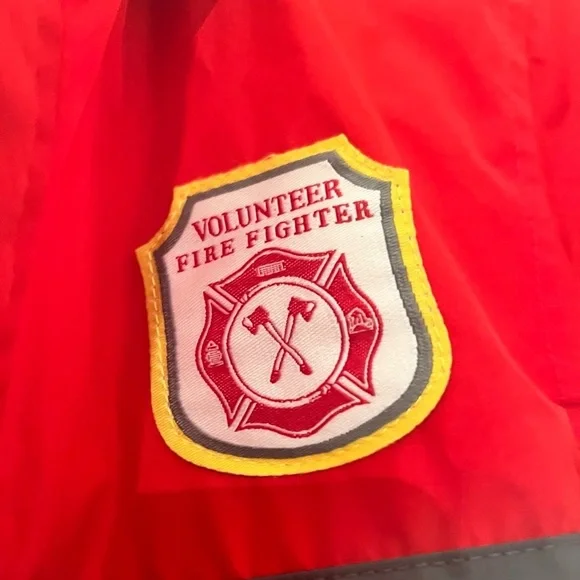 Boys size 7 fireman windbreaker/raincoat jacket - Picture 2 of 4